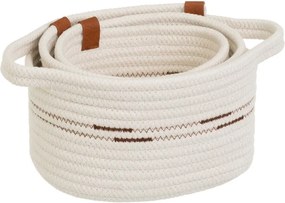 Coșuri de depozitare 3 buc. din material textil 30x18x14 cm – Casa Selección