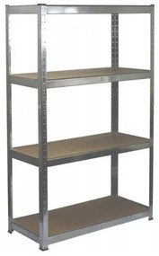 Raft depozitare, metalic, 4 polite, 135 kg, 70x30x150 cm