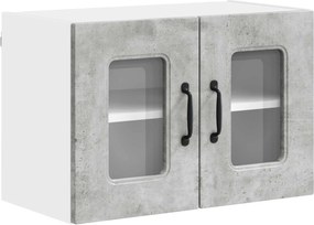 vidaXL Dulap de bucătărie Kalmar Gri din beton 60 x 31 x 40 cm