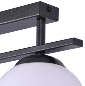 Plafoniera Moderna, 2xE14, Negru, Globe