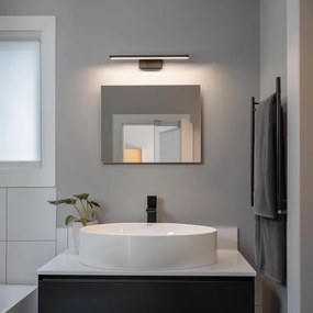 Aigostar - Lumină LED pentru oglindă de baie, 8W, 230V, 4000K, 40 cm, IP44, negru
