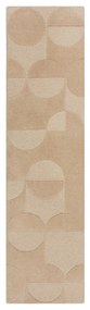 Covor bej tip traversă din lână 60x230 cm Gigi – Flair Rugs
