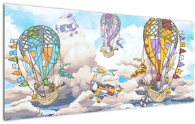 Tablou - Expediție în nori (120x50 cm)