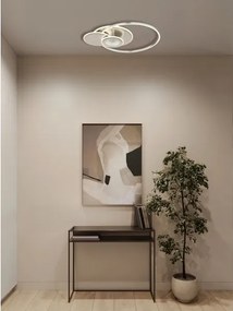 Globo 68278-24 - Plafonieră LED dimabilă BELTRAN LED/24W/230V argintie + telecomandă