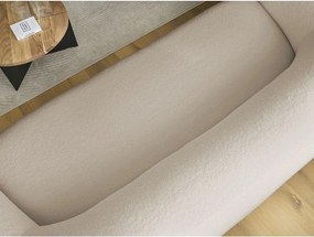 Canapea bej cu tapițerie din țesătură bouclé 193 cm Elina – Bobochic Paris