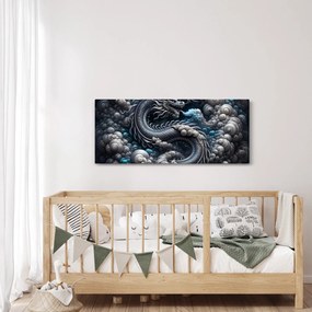 Tablou – Dragon în fum (120x50 cm)