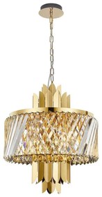 Lustră pe lanț MARGOT 6xE14/40W/230V d. 43 cm auriu