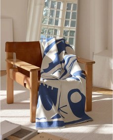 Pătură albastră 165x200 cm Lino – noo.ma