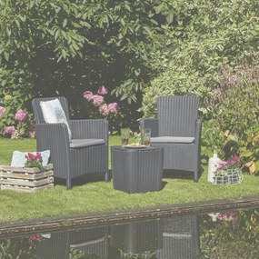 Set mobilier de grădină Trenton Balcon, grafit