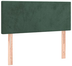 345741 vidaXL Tăblie de pat, verde închis, 80x5x78/88 cm, catifea