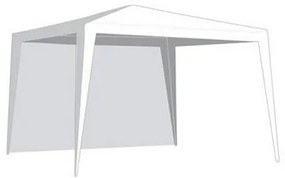 Perete pavilion de grădină VETRO-PLUS fără fereastră, 2,95 x 1,9 m alb