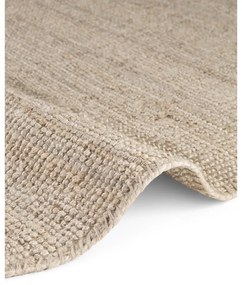 Covor crem rotund din iută ø 160 cm Bouclé Jaipur – Hanse Home