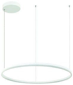 Lustra LED design modern circular ROTUNDA 120cm, alb mat