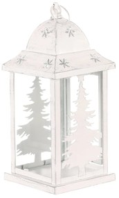 Felinar din metal Conifer, alb, 31 cm