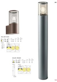 Redo 90047 - Aplică perete exterior FRED 1xE27/20W/230V IP54