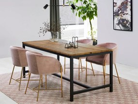 Set de mese Oakland 92375x90x180cm, Numărul de locuri: 4, Unghiular, Lemn: Ulm