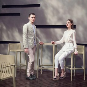 Set 4 Scaune inalte de bar design modern exterior / interior SPRITZ COUNTER STOOL H-87CM 56020 Vondom