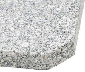 Placi de greutate umbrela, 4 buc., gri, 100 kg, granit, patrat 100 kg, nu