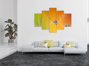 Tablou cu picături pe plantă (150x105 cm)