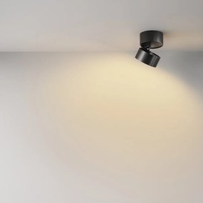 Spot LED aplicat directionabil Onda negru 2700K