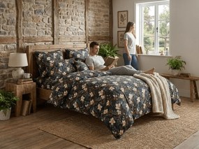 Lenjerie de pat din microfibra WINTER MAGNOLIA colorata Dimensiune lenjerie de pat: 2 buc 70 x 90 cm | 200 x 220 cm