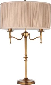 Endon 63648 - Lampă de birou STANFORD 2xE14/40W/230V alamă/bej