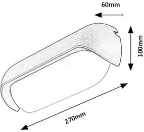 Aplică LED de exterior Rabalux 77041 HULST LED/13W/230V IP54 negru