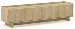 Comodă TV în culoare naturală cu aspect de lemn de stejar 180x45x40 cm Daira – Marckeric