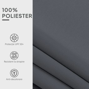 Outsunny Material de Înlocuire Copertină, Rezistent la Apă, 4 x 3 m, Gri | Aosom Romania