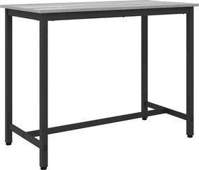 vidaXL masă Gri Sonoma 100 x 50 x 76,5 cm Lemn ingineresc și oțel