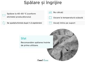 Cearsaf Frotir cu elastic 90x200 cm roz