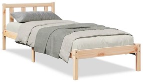 852428 vidaXL Cadru de pat foarte lung fără saltea, 80x210 cm, lemn masiv pin