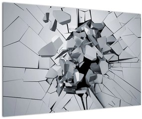 Tablou abstracție 3D (90x60 cm)