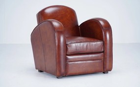 Fotoliu lemn masiv Heritage Pilot piele naturală