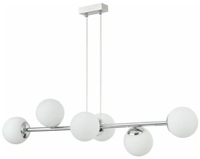 Candelabru suspendat pe cablu MADDIE 5xE14/5W/230V crom lucios