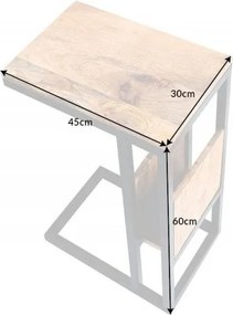 Masuta auxiliara Concierge 45cm Mango