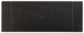 Masă de bucătărie Lumiere 160 x 90 cm, negru