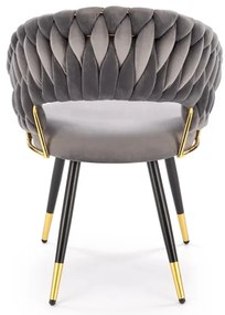 Scaun K551 velvet gri