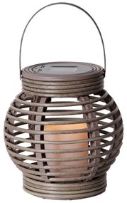 Felinar solar LED Star Trading Rustic, maro, înălțime 16 cm