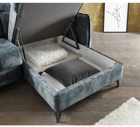Coltar ext. Togo, Stanga - Dreapta, Smoke Blue, 2600 x 820 х 1760 mm.