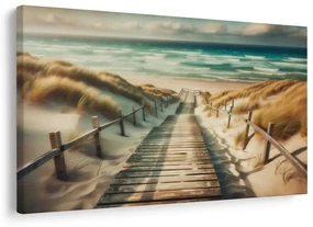 Tablou dune de nisip și orizont marin