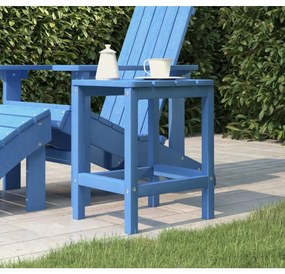 vidaXL Masă Adirondack de grădină ,albastru aqua, 38x38x46 cm, HDPE