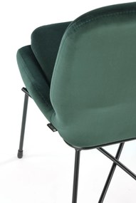 Scaun K454 catifea verde – H83 cm