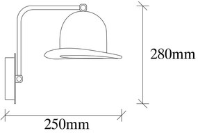 Aplică de perete neagră ø 19 cm Fötr Sivani – Opviq lights