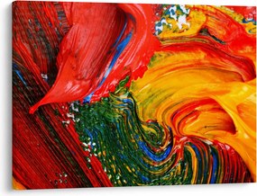Tablou - Abstractizare albăstrire cu o perie (70x50 cm)