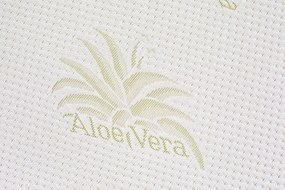 Topper saltea Aloe Vera Therapy Memory Arctic Gel 7 zone de confort, Green Future, 120x200 cm