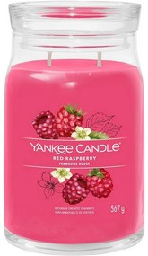 Lumânare parfumată mare Yankee Candle SignatureRed Raspberry, 567 g, L