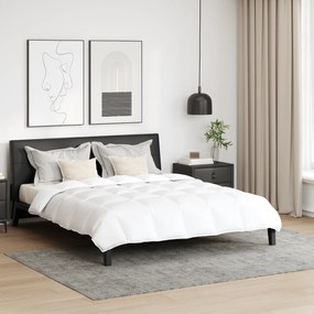 vidaXL Pilotă Altele cu pernă 3 pcs Alb 260 x 220 cm Jos