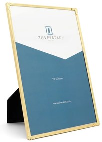 Ramă foto aurie de sine stătătoare/de suspendat din metal 21x31 cm Decora – Zilverstad
