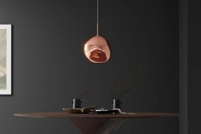 Lustra, Pendul modern cu glob sticla cupru LIQUID DIAMOND 35cm